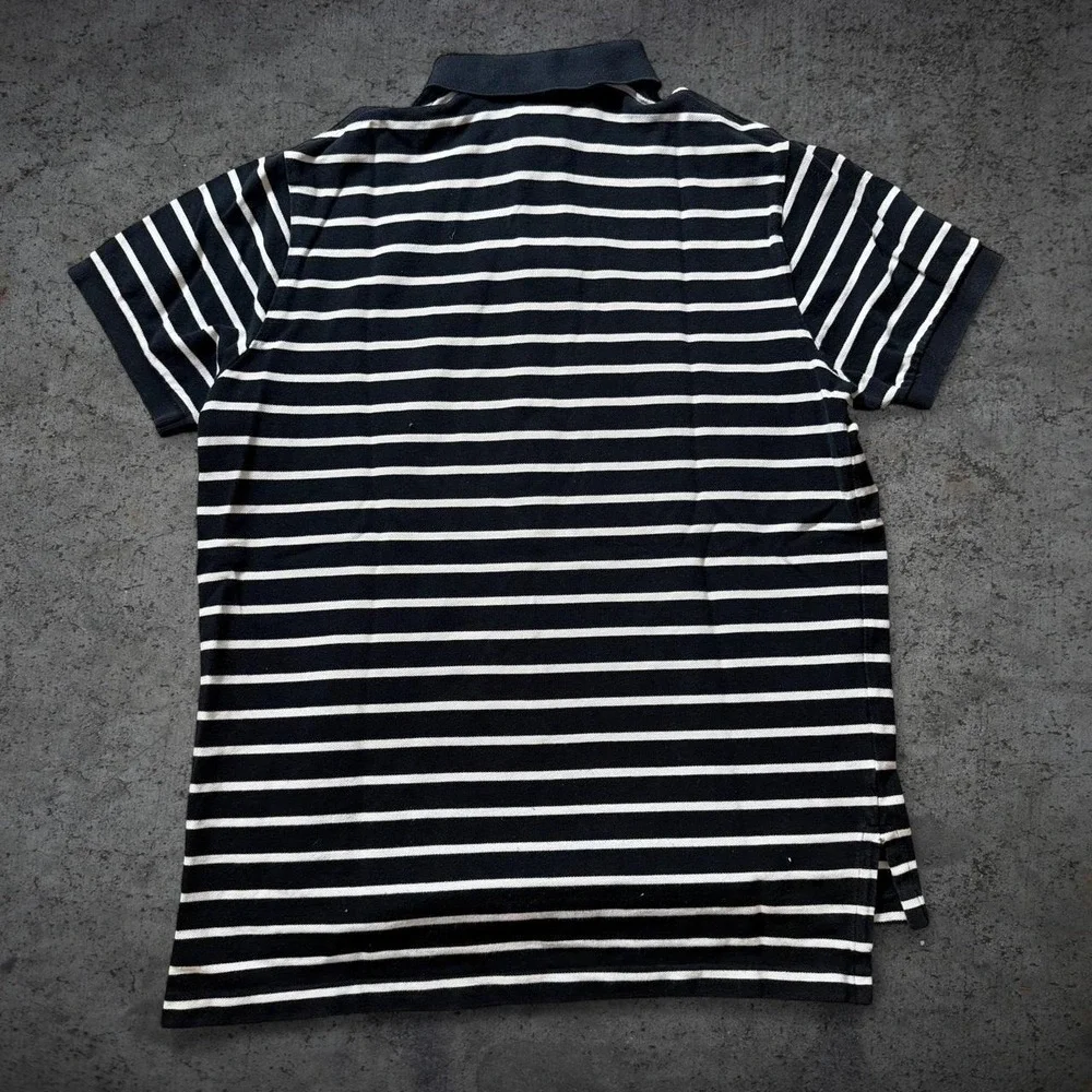 Vintage 2000's Striped Polo by Ralph Lauren Size Large Y2K Kanye Preppy School